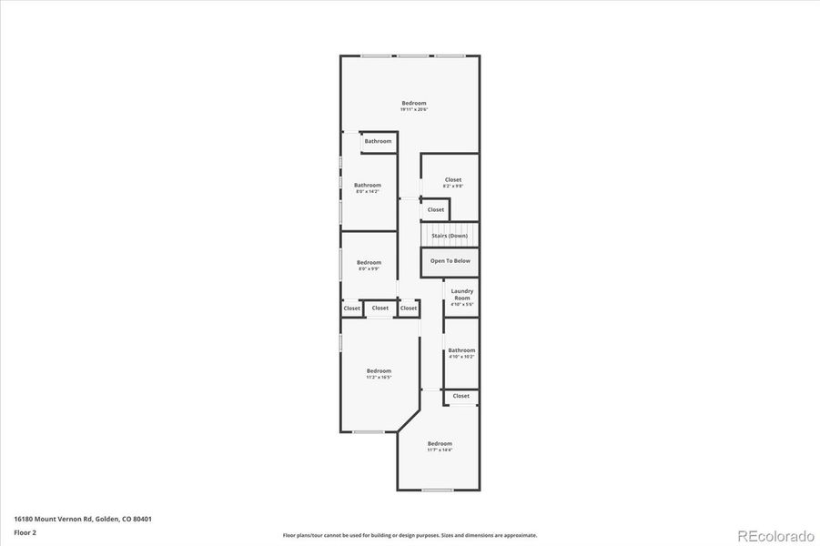 2D floor plan layout of this home in , Golden, CO (Image 5). 2D floor plan layout of this home in , Golden, CO (Image 5).