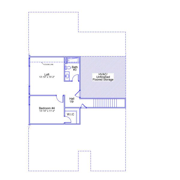 2D floor plan layout of this home in Fairview Falls, Chesnee, SC (Image 3).