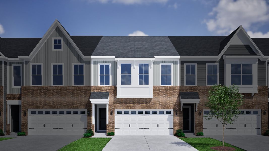 Representative exterior photo of a completed home built from the Mandevilla - Vanguard Collection by Mungo Homes in Jessups Place, Greensboro, NC (Image 12). Representative exterior photo of a completed home built from the Mandevilla - Vanguard Collection by Mungo Homes in Jessups Place, Greensboro, NC (Image 12).