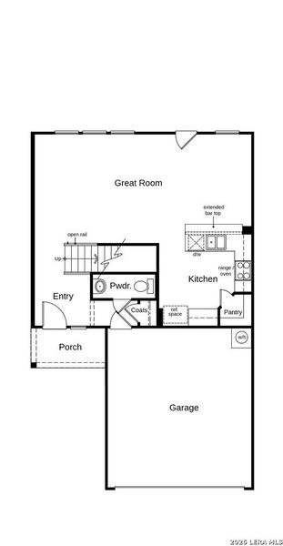 2D floor plan layout of this home in Woodside Farms, Seguin, TX (Image 3).