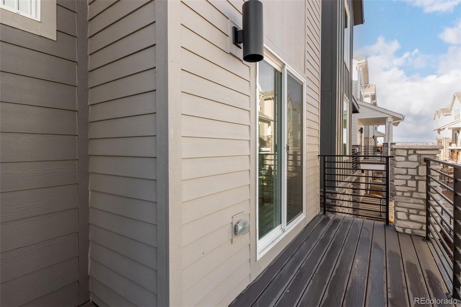 Exterior details and patio area of a home in Victory Ridge, Colorado Springs (Image 19).