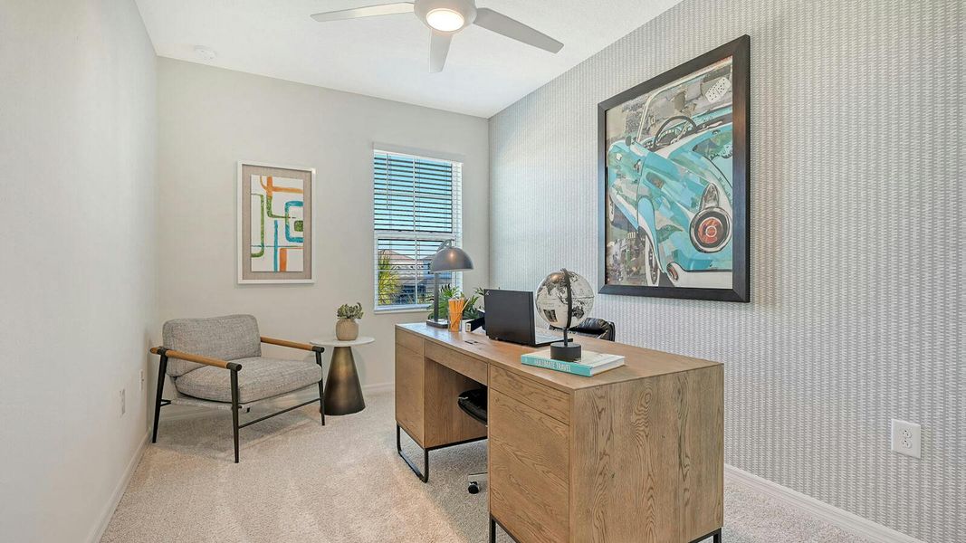 Furnished interior view inside a new home in Grand Park Real Estate and Homes for Sale in Sarasota, FL - Neal Communities, Sarasota (Image 26).