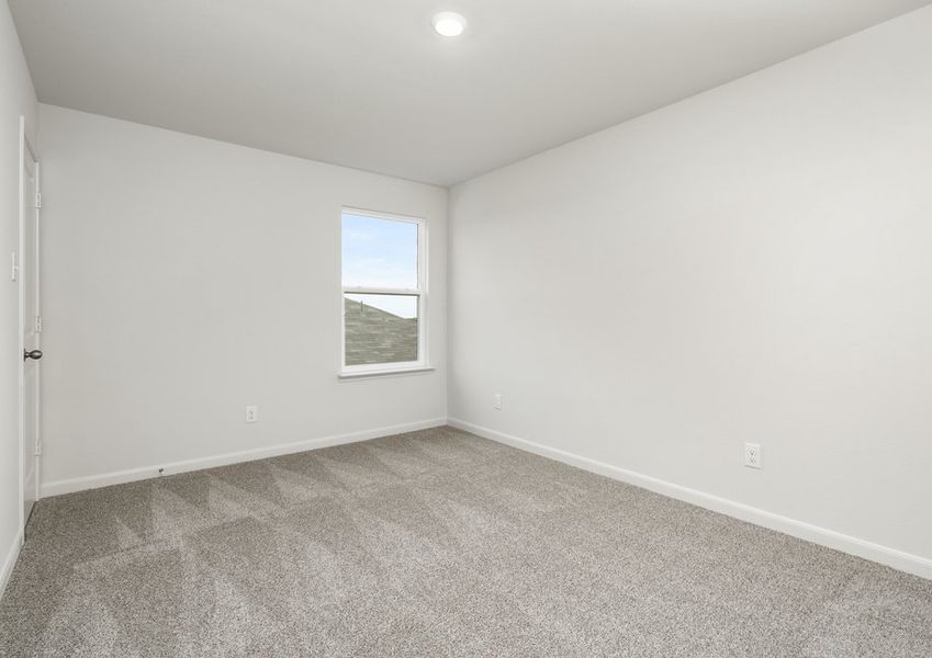 The secondary bedrooms are great spaces for children's bedrooms or guest rooms.