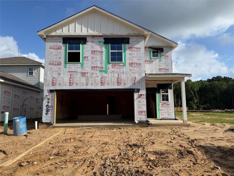In-progress construction of a new home in The Lakes at Black Oak Villas, Magnolia, TX (Image 4). In-progress construction of a new home in The Lakes at Black Oak Villas, Magnolia, TX (Image 4).