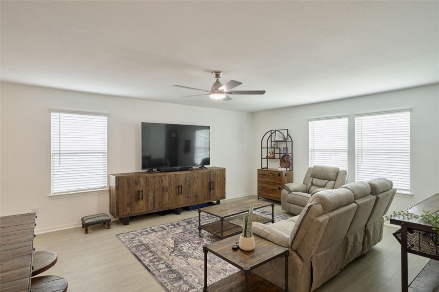 Furnished interior view inside a new home in The Pines At Seven Coves, Willis (Image 14).