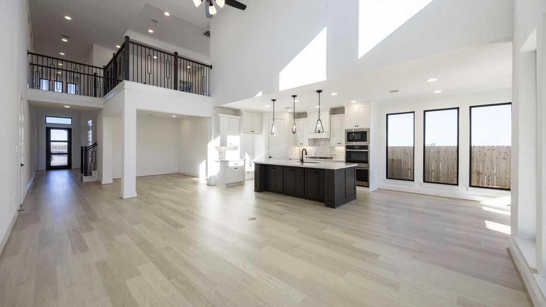 Furnished interior view inside a new home in Eldorado At Santa Rita Ranch 60', Liberty Hill (Image 7).