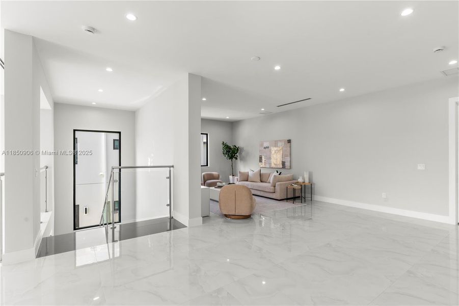 Furnished interior view inside a new home in , Miami (Image 6).