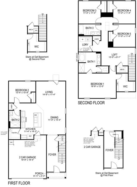 2D floor plan layout for the ROBIE by D.R. Horton in Oconee Overlook, Gainesville, GA (Image 3). 2D floor plan layout for the ROBIE by D.R. Horton in Oconee Overlook, Gainesville, GA (Image 3).