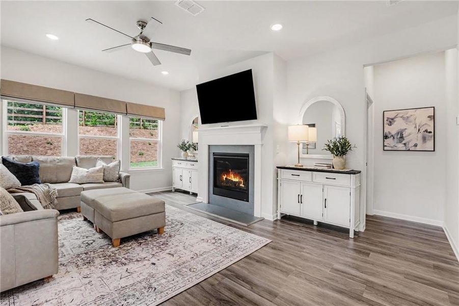 Furnished interior view inside a new home in , Canton (Image 9).