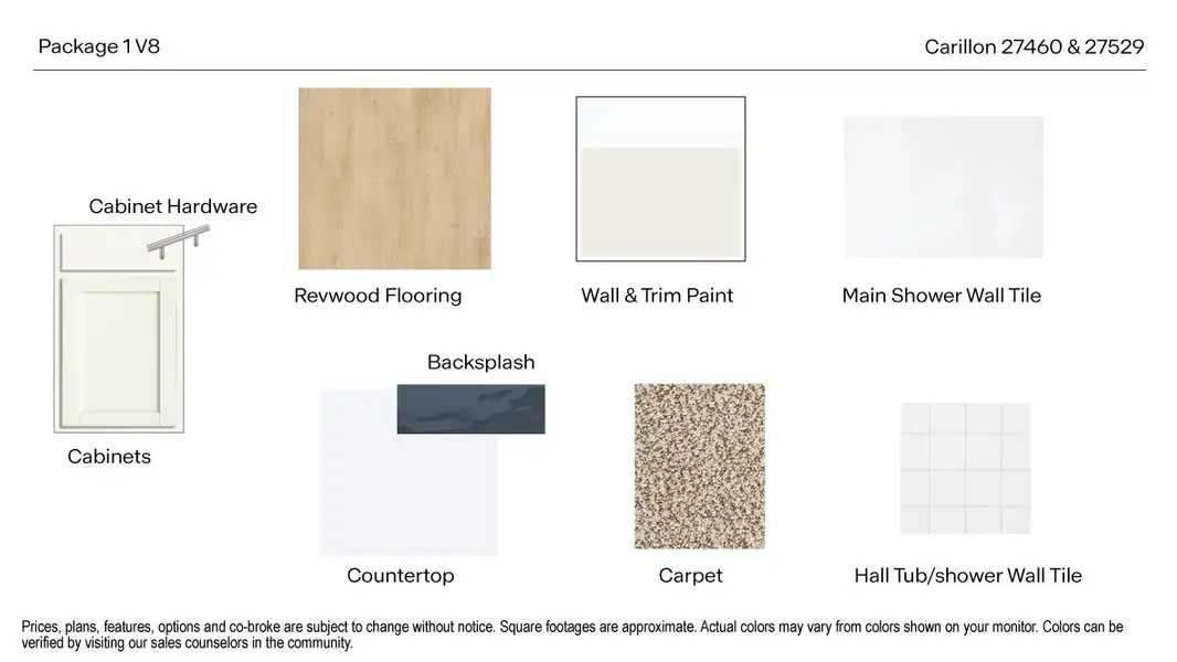 Sample of building materials used in homes in Carillon, Manor (Image 27). Sample of building materials used in homes in Carillon, Manor (Image 27).