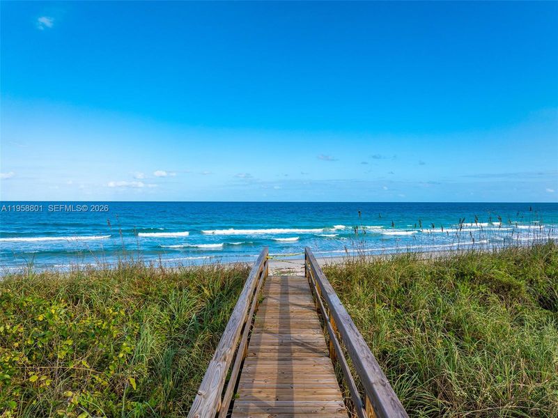 walkway to the ocean