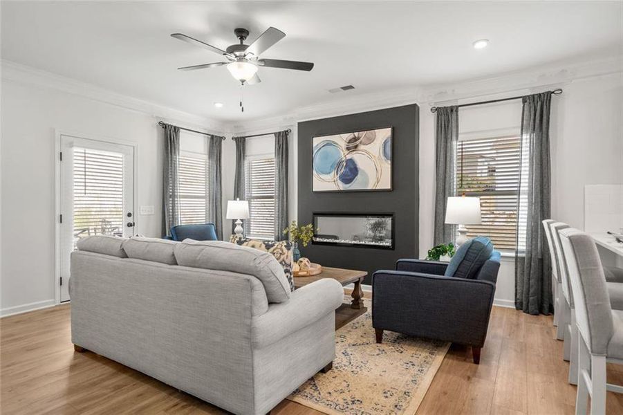 Furnished interior view inside a new home in Sycamore Crest, Calhoun (Image 9).
