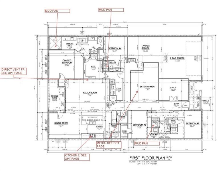 2D floor plan layout of this home in Westside Preserve, Midlothian, TX (Image 5).