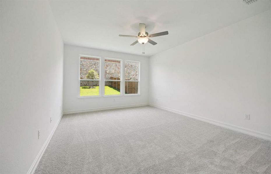 Elegant Owner's suite with beautiful finishes and ample floor space *Real home pictured Elegant Owner's suite with beautiful finishes and ample floor space *Real home pictured