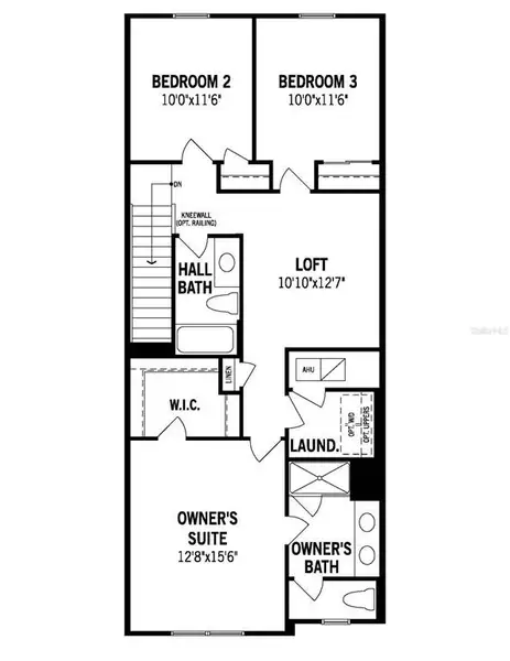 2D floor plan layout of this home in Meadowlark Landing, Apopka, FL (Image 3).