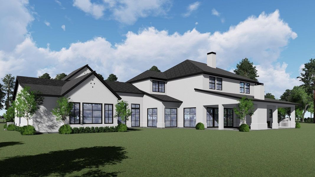 Relax in style with a generous outdoor living space and elegant fireplace Relax in style with a generous outdoor living space and elegant fireplace