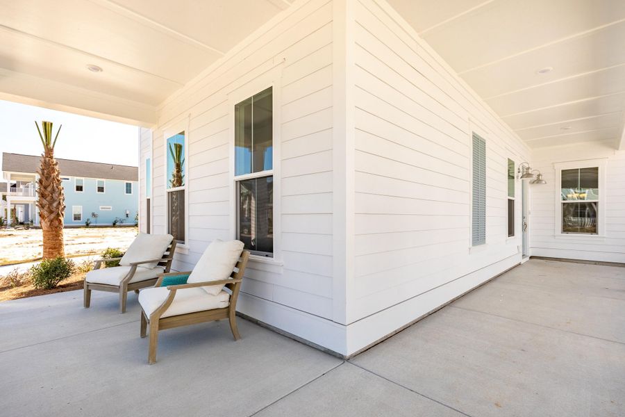 Exterior details and patio area of a home in Heron's Walk at Summers Corner, Summerville (Image 29).
