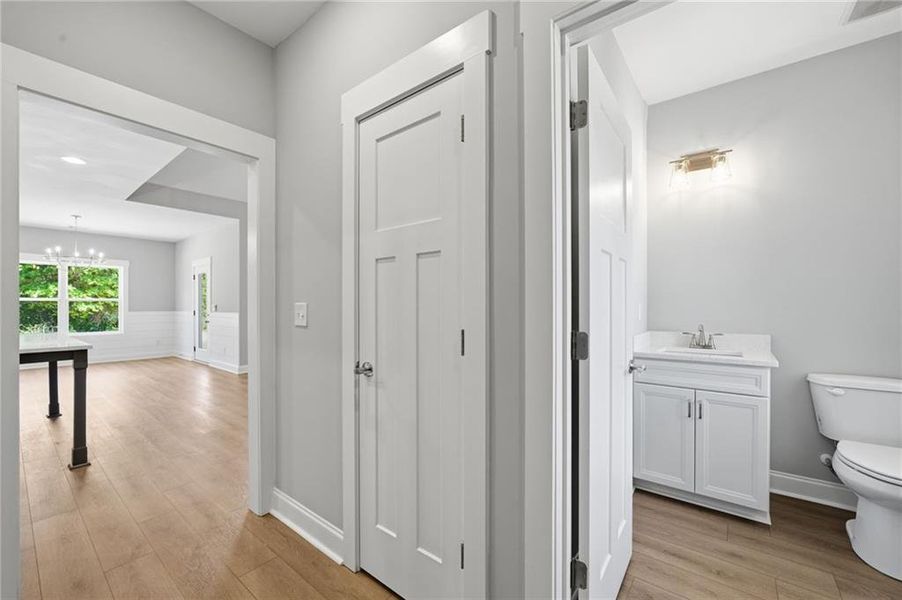 Furnished interior view inside a new home in , Monroe (Image 11).