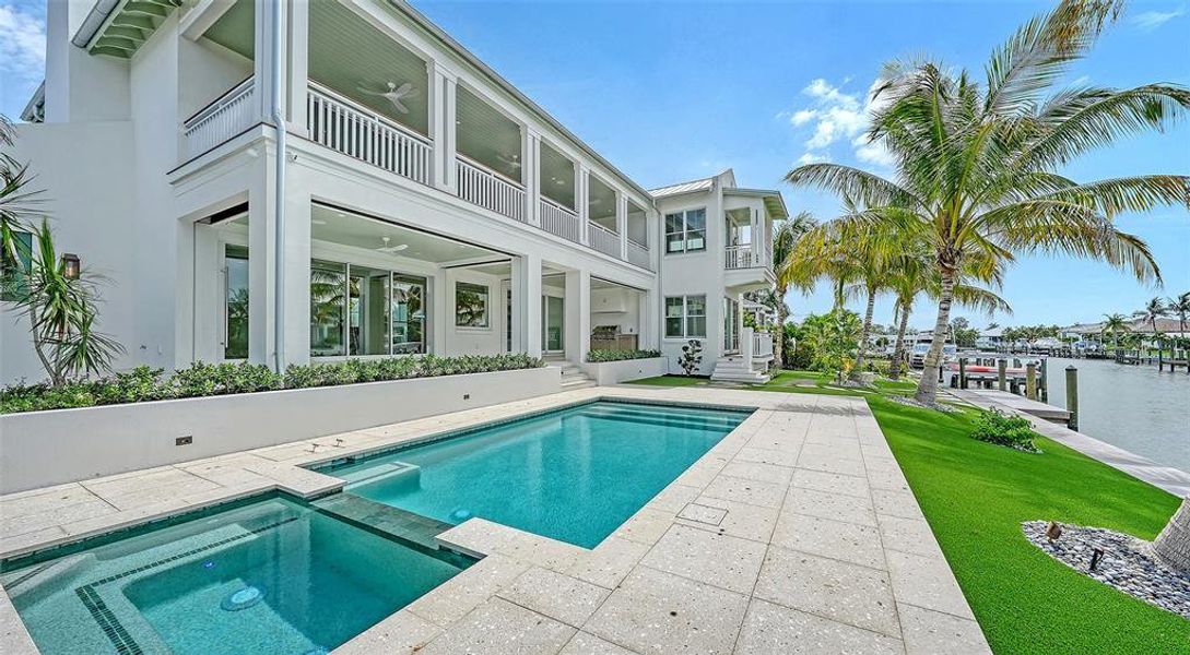 Exterior details and patio area of a home in , Longboat Key (Image 4). Exterior details and patio area of a home in , Longboat Key (Image 4).