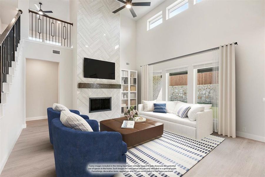 Furnished interior view inside a new home in Ridgepoint, Midlothian (Image 11).