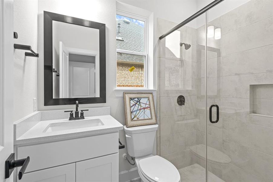 EXAMPLE PHOTO: en-suite bath w/walk-in shower at Bedroom 4