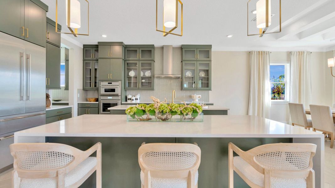 The Kitchen of another Grand Sabal Model which is available at Serengeti.
