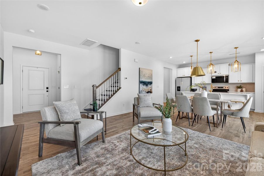 Furnished interior view inside a new home in Morgan Hills, Albemarle (Image 15).