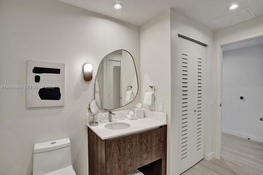 Furnished interior view inside a new home in , Miami (Image 15).