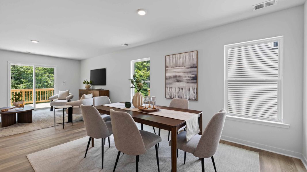 Furnished interior view inside a new home in Huffman Ridge, Hickory (Image 6).