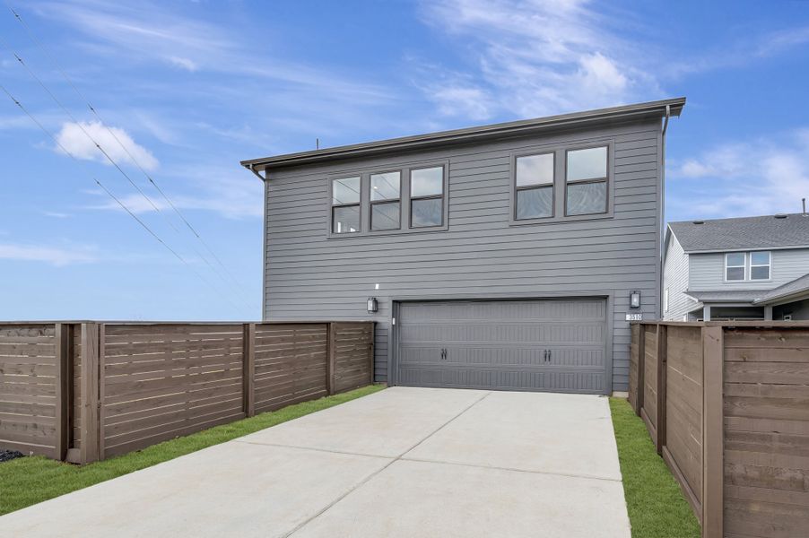 Exterior details and patio area of a home in Indigo - Enclave Collection, Richmond (Image 3).