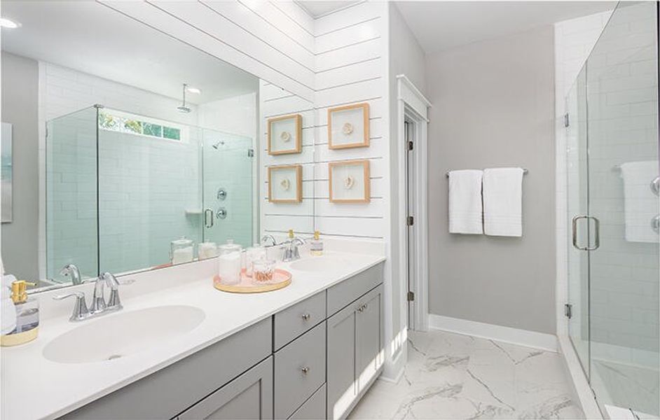 Furnished interior view inside a new home in Sweetgrass at Summers Corner: Row Collection, Summerville (Image 7).