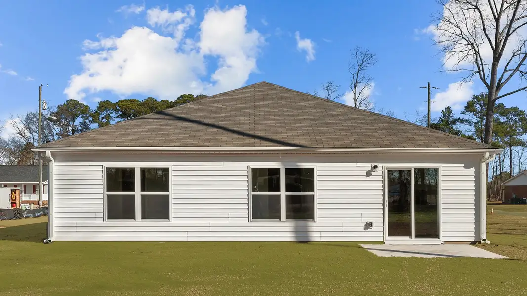 Exterior details and patio area of a home in Hobbs Farm, Ayden (Image 3).