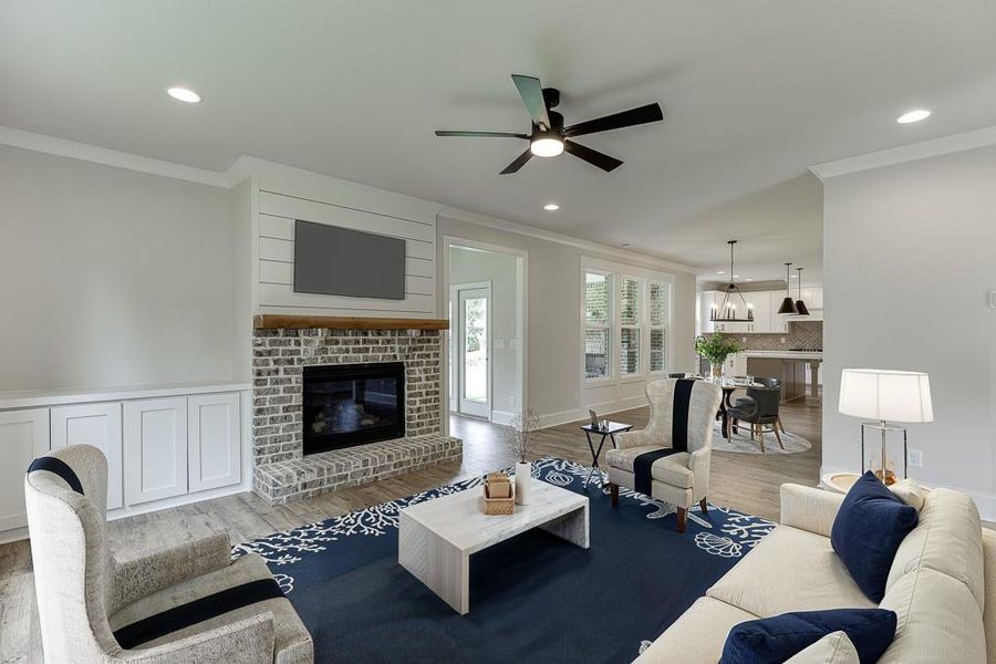 Furnished interior view inside a new home in , Bishop (Image 12).