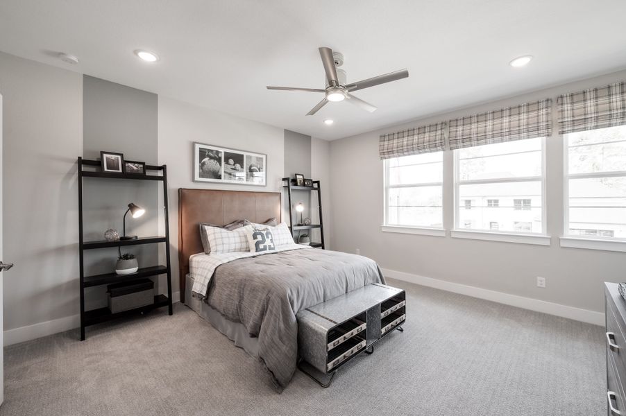 Representative furnished interior of a home built from the Snyder by Tri Pointe Homes in Harvest Green, Richmond (Image 18).