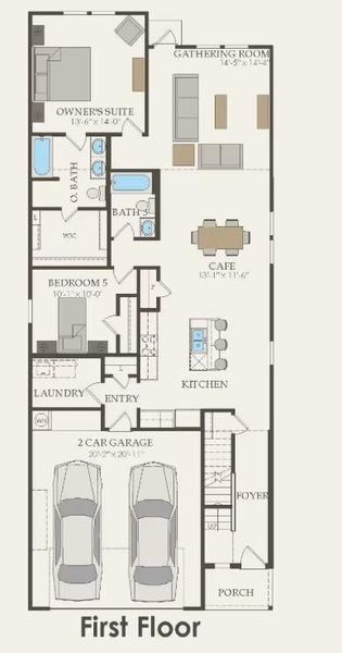 Centex Homes, Gustine floor plan