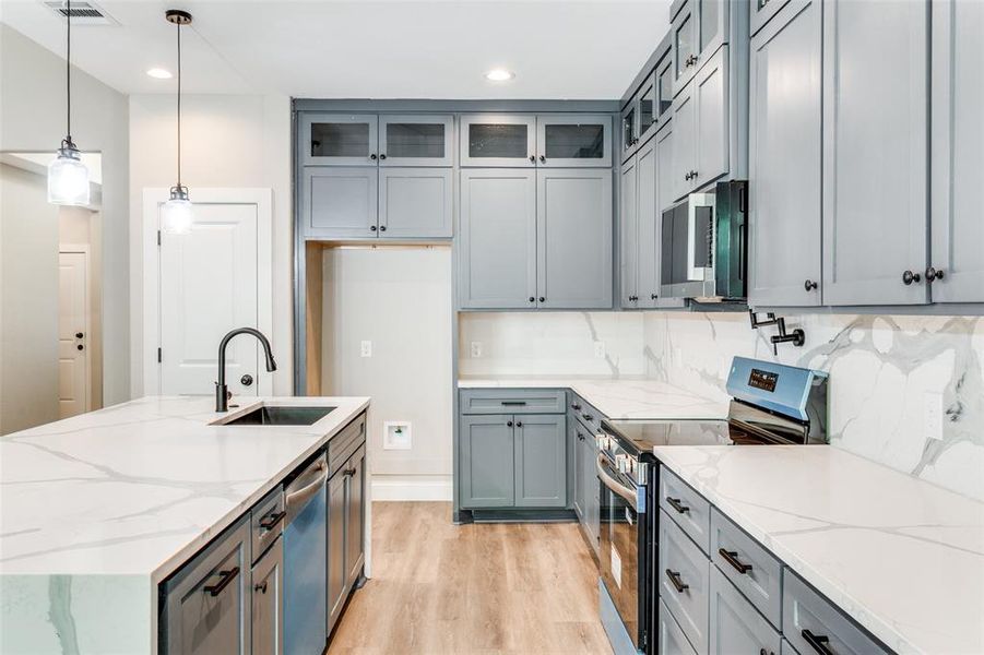 Furnished interior view inside a new home in , Dallas (Image 9). Furnished interior view inside a new home in , Dallas (Image 9).