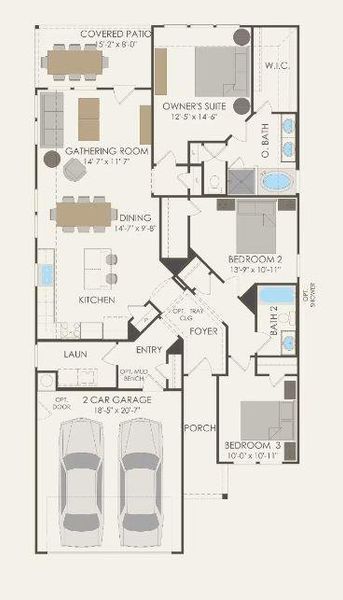 Pulte Homes, Barrett floor plan