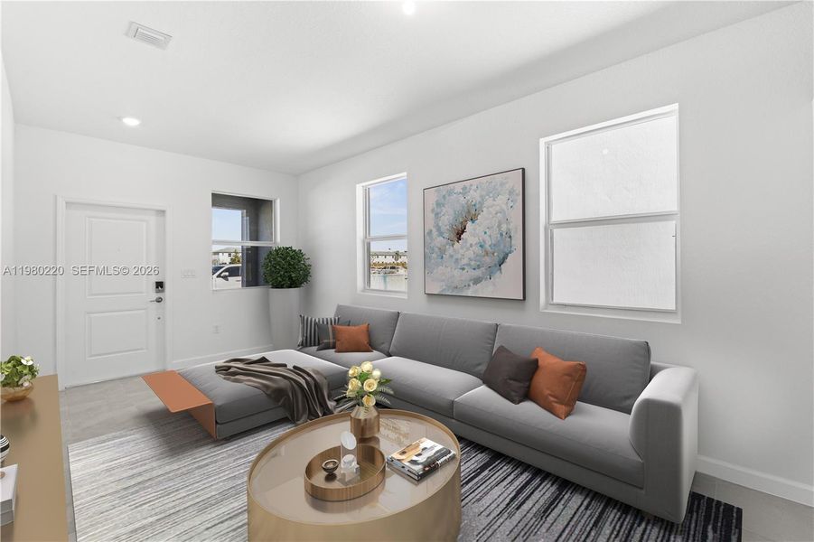 Furnished interior view inside a new home in , Homestead (Image 9).