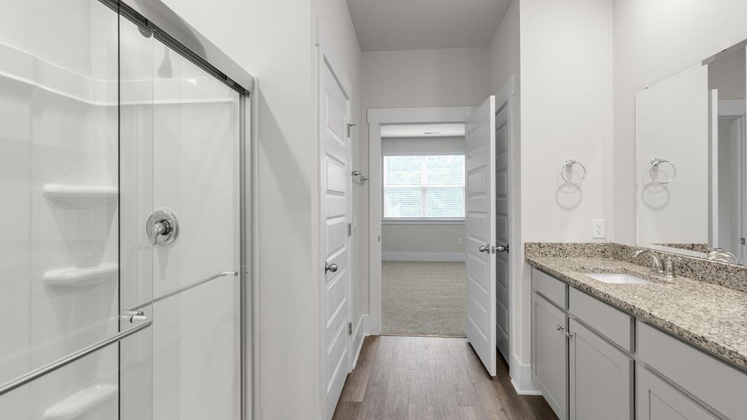 Furnished interior view inside a new home in The Haven at Indigo Preserve, Leland (Image 12).