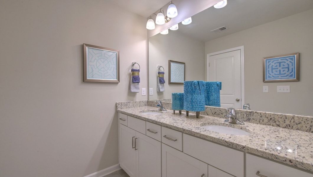 Furnished interior view inside a new home in Reserve at Tap Root Farms, Fletcher (Image 47).