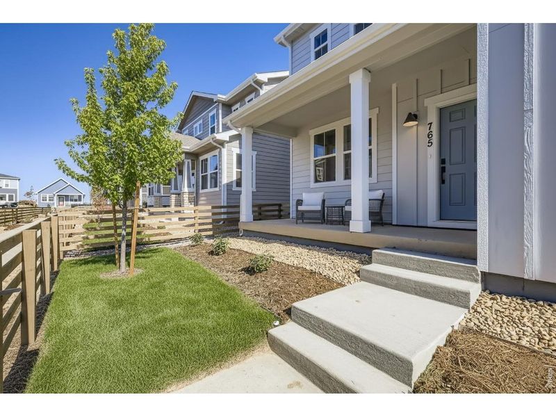 Exterior details and patio area of a home in Waterfield, Fort Collins (Image 3).