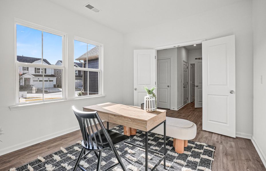 Furnished interior view inside a new home in Parkside Crossing, Charlotte (Image 28).