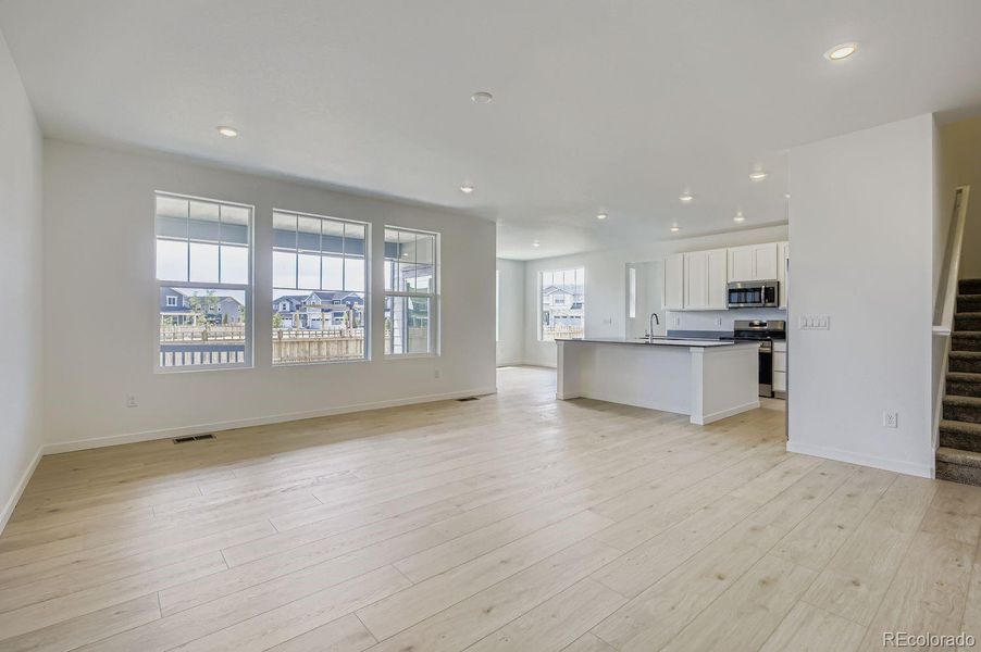 Spacious, unfurnished interior of a new home in Ledge Rock: The Monarch Collection, Johnstown (Image 9).