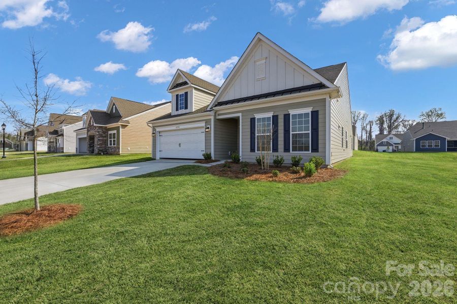 Front exterior of a new home in Roselyn, Lancaster, SC, highlighting curb appeal (Image 2). Front exterior of a new home in Roselyn, Lancaster, SC, highlighting curb appeal (Image 2).