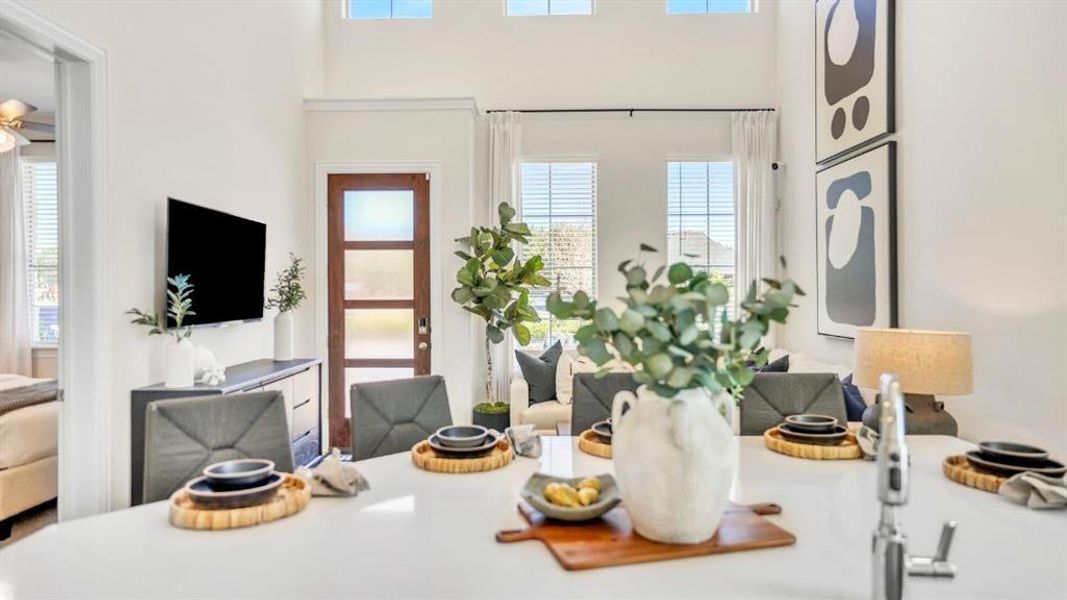 Furnished interior view inside a new home in The Avenue, Allen (Image 16). Furnished interior view inside a new home in The Avenue, Allen (Image 16).