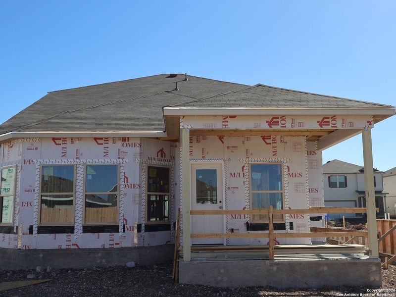 In-progress construction of a new home in Meadows at Clear Springs, New Braunfels, TX (Image 26).