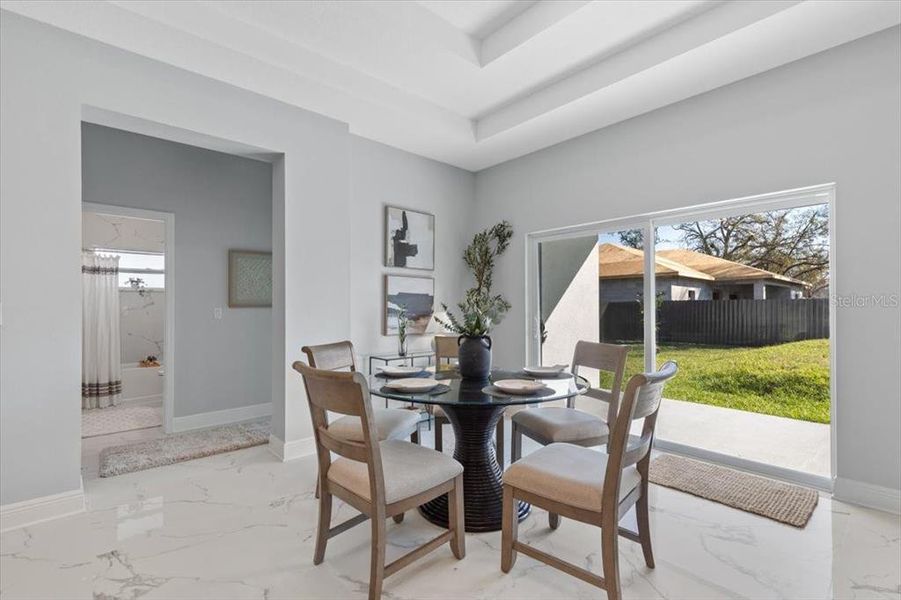 Furnished interior view inside a new home in , Tampa (Image 32).