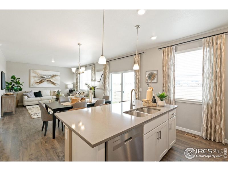 Furnished interior view inside a new home in Vista Meadows, Fort Lupton (Image 12).