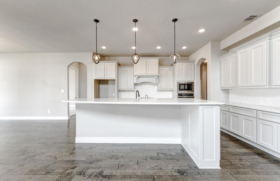 Furnished interior view inside a new home in Bridgeland 60′, Cypress (Image 14).