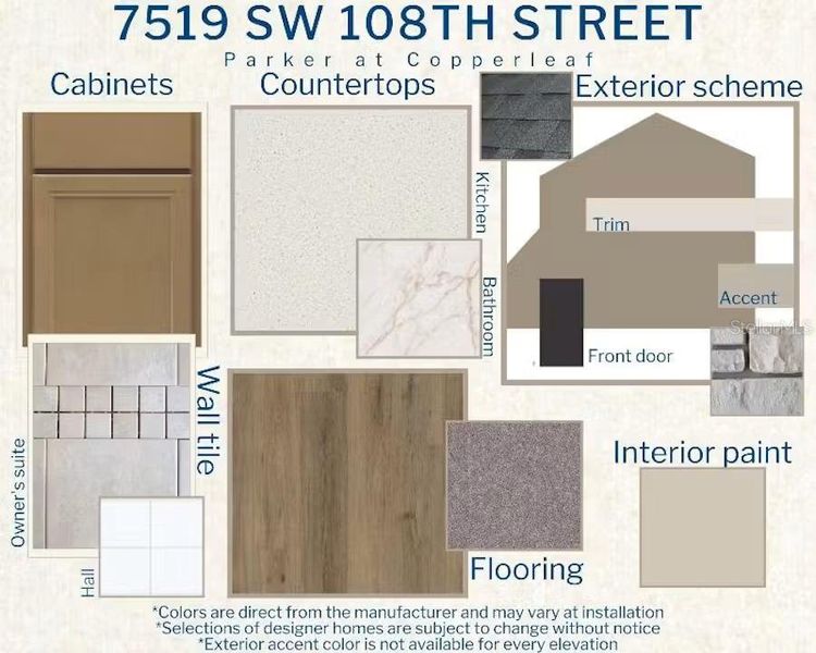 Sample of building materials used in homes in Copperleaf, Ocala (Image 4). Sample of building materials used in homes in Copperleaf, Ocala (Image 4).